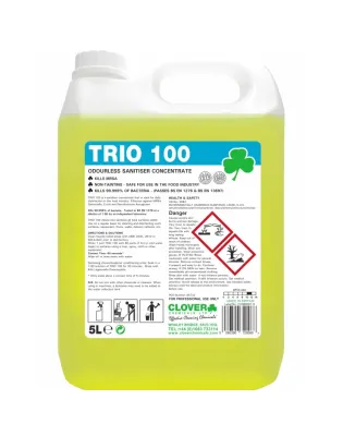 Clover Trio 100 Sanitiser Concentrate 5L