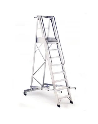 JanSan Warehouse Folding Aluminium Ladder 8 Tread