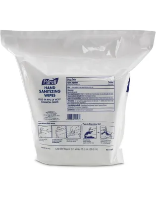 Purell 9218-02 Antimicrobial 1200 Wipes Refill