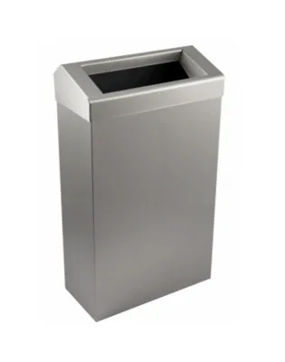 Enov Waste Bin with Chute Style Lid Stainless Steel 30 Litre