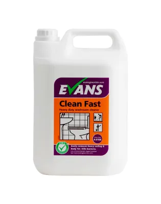 Evans Vanodine A010E Clean Fast Heavy Duty Washroom Cleaner