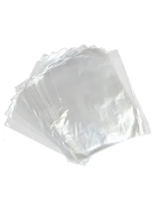 JanSan Clear Heat Seal Poly Prop Bags 20mu 6 x10"