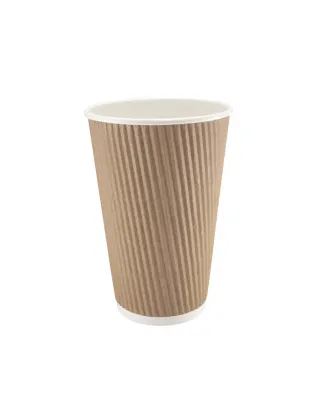 JanSan Kraft Paper Ripple Cup 4oz 120ml