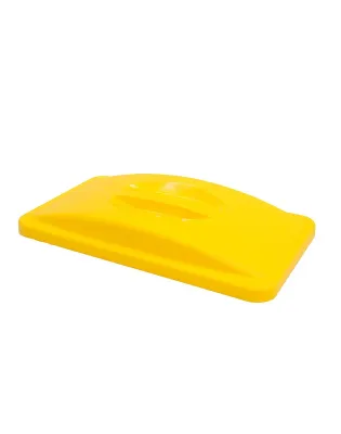 Rubbermaid Slim Jim Handle Lid Yellow For 87 Litres Bin