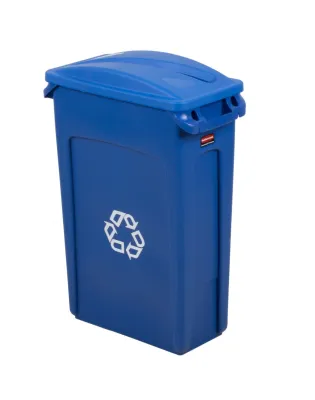 Rubbermaid Slim Jim Paper Recycling Blue 87 Litre - Set
