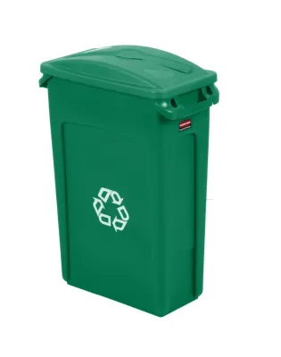 Rubbermaid Slim Jim Commingle Recycling Green 87 Litre - Set