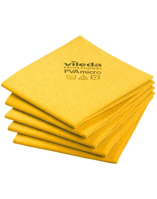 Vileda PVAmicro Streak-Free Cloths Yellow