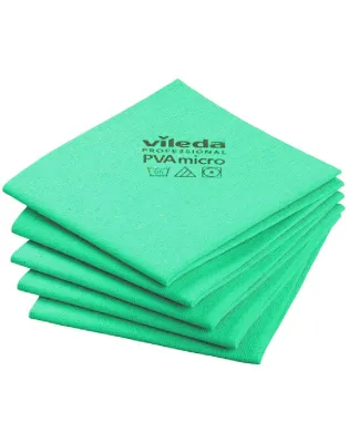 Vileda PVAmicro Streak-Free Cloths Green