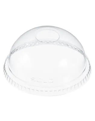Solo DLR685 Ultra Clear Domed Lid W/ Hole 7oz