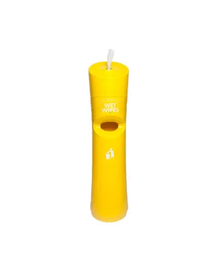 eWipe Freestanding Wet Wipe Dispenser Yellow