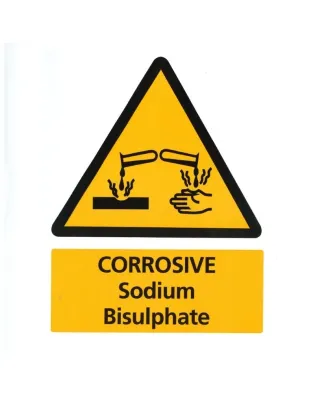 Commercial pH Minus Dry Acid Sodium Bisulphate Sign