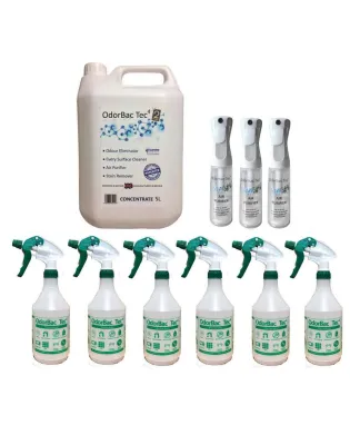 OdorBac Tec4 Odour Eliminator & Cleaner Kitchen Areas Kit