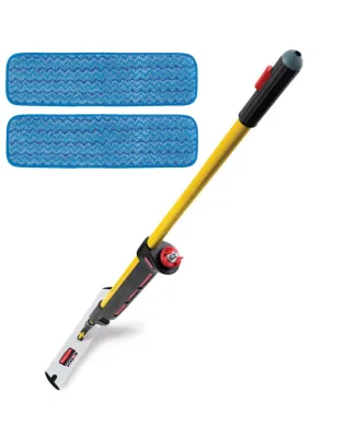 Rubbermaid Pulse Microfibre Wet Mopping Yellow Kit 40cm