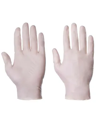 JanSan Latex Powdered Examination Gloves Natural Large