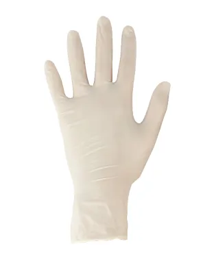 JanSan Latex Powder Free Examination Gloves Natural Large