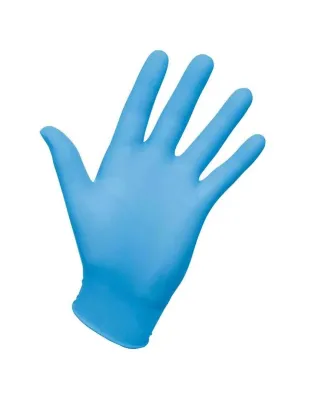 JanSan Vinyl Powdered Gloves Large Blue