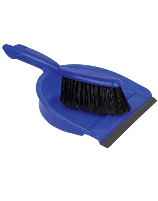 JanSan Dustpan & Brush Set Stiff Blue