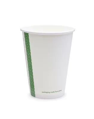 Vegware White Single Wall Hot Paper Cups 89 Series 12oz 355ml