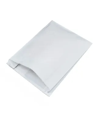 Vegware White Kraft Flat Food Bag 8.5" 22cm