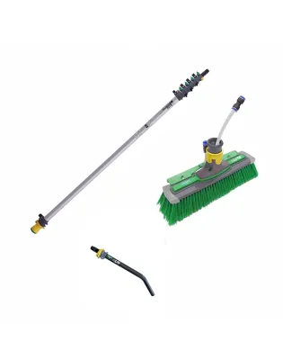 Unger nLite Connect Pole & Complete Power Brush Green 4.5m