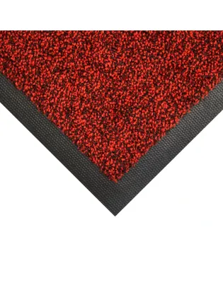 Coba Wash Washable Entrance Doormat Red 0.60m x 0.85m 33"