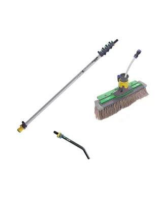Unger nLite Connect Pole & Complete Power Brush Grey 4.5m