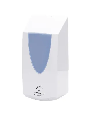 Ellipse Auto Liquid Soap Dispenser Refillable White & Blue