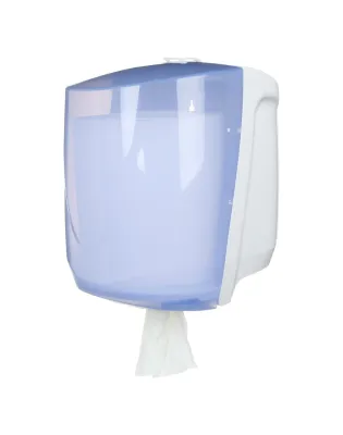 Ellipse Large Centrefeed Dispenser White & Blue