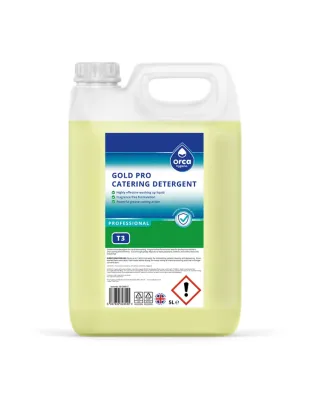 Orca T3 Gold Pro Catering Detergent Fragrance Free 5L