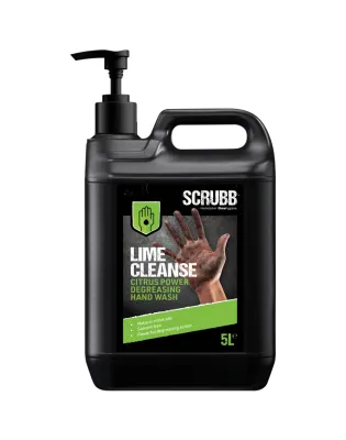 Scrubb H22 Lime Cleanse Degreasing Hand Wash Pump 5L