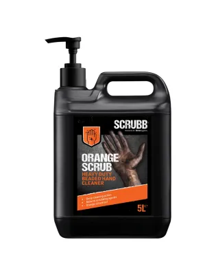 Scrubb H23 Orange Scrub Heavy Duty Beaded Hand Cleaner 5L Pump