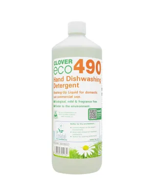 Clover Eco 490 Hand Dishwashing Detergent 1L