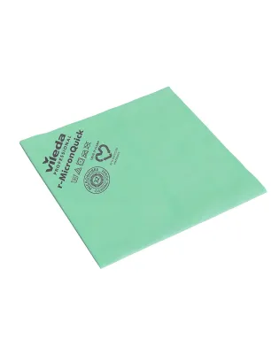 Vileda r-MicronQuick Recycled Durable Microfibre Cloths Green