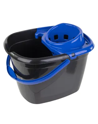 JanSan Recycled Bucket & Wringer 5L Blue