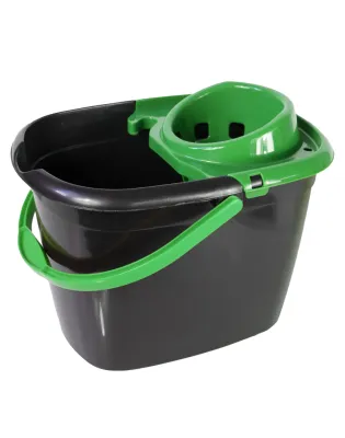 JanSan Recycled Bucket & Wringer 5L Green