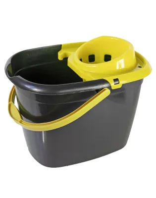 JanSan Recycled Bucket & Wringer 5L Yellow