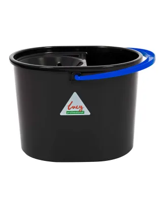 JanSan Recycled Oval Bucket & Wringer 5L Blue