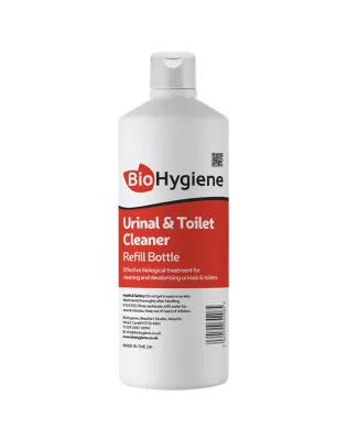 BioHygiene Urinal &amp; Toilet Cleaner Refill Empty Bottle 1L
