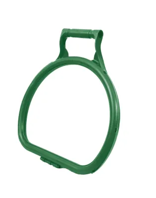 JanSan Ergonomic D Shape Litter Picking Bag Hoop Green
