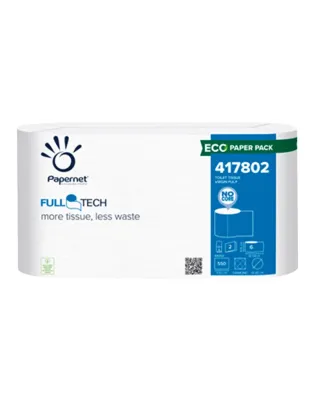 Papernet Full Tech Flat No Core 2 Ply Toilet Rolls 550 Sheets