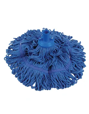 JanSan Hygiemix Coloured Synthetic Socket 200g Mop Heads Blue