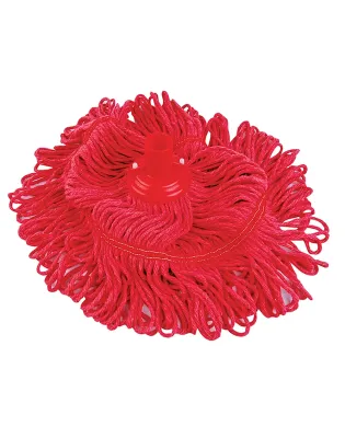 JanSan Hygiemix Coloured Synthetic Socket 200g Mop Heads Red
