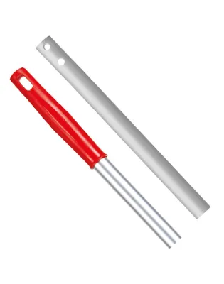 JanSan Lightweight Aluminium E Clip Handle 54" 137cm Red