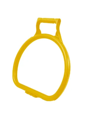 JanSan Ergonomic D Shape Litter Picking Bag Hoop Yellow