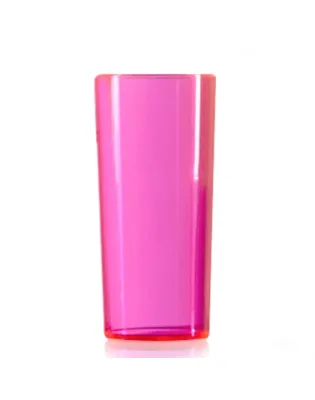 JanSan Reusable Econ Half Pint Hiball Tumbler 28cl 10oz Neon Pink