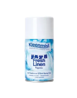 KleenMist Aerosol Air Freshener 270ml Refill Fresh Linen