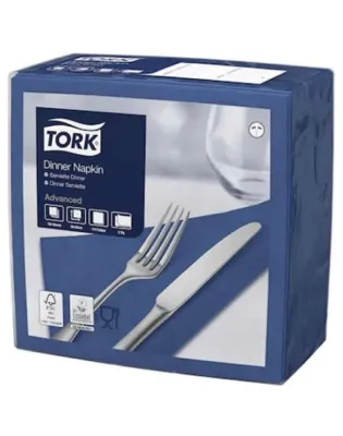 Tork Dinner Napkin 2 Ply 39cm Dark Blue