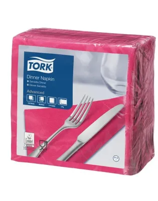 Tork Dinner Napkin 2 Ply 39cm Bright Pink