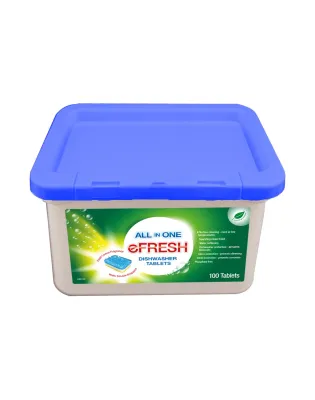 eFresh Dishwasher Tablets All-in-One 100 Tablets