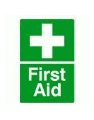JanSan First Aid 150x110mm Sign Self Adhesive